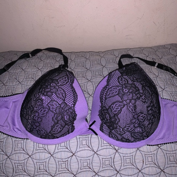 Other - Purple and black push up bra 38C